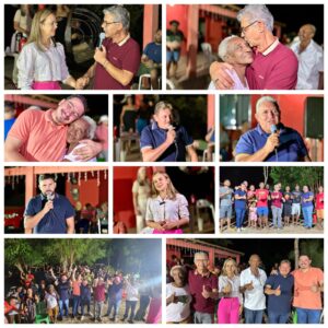 LIMA CAMPOS – Moradores do povoado Lago Salvador abraçam as pré-candidaturas de Canidia Publicidade e Jailson