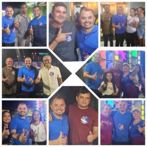 Em Lima Campos o candidato a vereador LAELSON mostra força politica, em grande adesivaço!