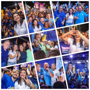 Vanessa Maia arrasta multidão em toma conta da cidade Pedreiras e o tsuname azul