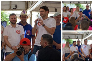 Em Trizidela do Vale o ministro Juscelino Filho reforça apoio à Deibson Balé e Dr. Alex