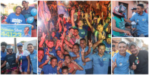 Em Pedreiras vereador Neguim Silva mostra força politica em evento pelas ruas da cidade