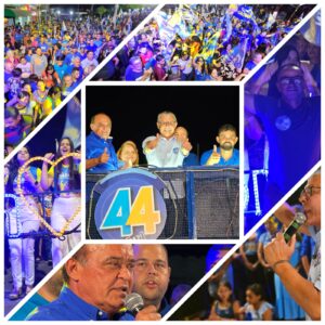 Multidão acompanha “arrastão” e comício do candidato a prefeito Jailson, em Lima Campos