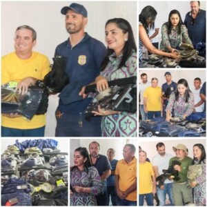 Pedreiras: Gestão municipal realiza a entrega de novo fardamento para a Guarda Civil Municipal.