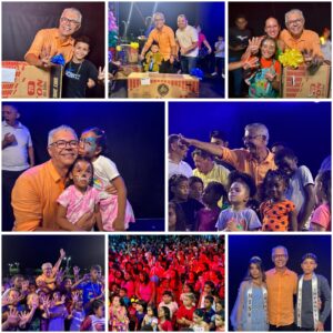 Prefeito eleito Jailson realiza o (Divertidamente 44) a festa para a criançada, em Lima Campos
