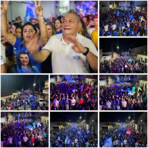 Vanessa Maia realiza grande “arrastão” que marcou o encerramento da campanha, em Pedreiras