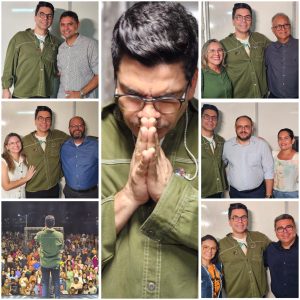 Paulo Cesar Baruk na Festa do Dia do Evangélico, em Lima Campos