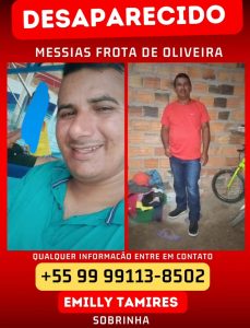 Peritoró: Familiares buscam informações por homem desaparecido