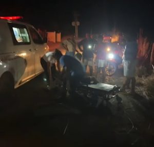Jovem fica ferido em um acidente de trânsito na zona rural de Joselândia