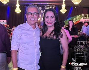 Prefeito Jailson Fausto e prefeita Vanessa Maia, participam de evento no Palácio dos Leões