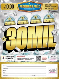 DIA 29/12 O SHOW DE PRÊMIOS PEDREIRAS FELIZ VAI SORTEAR 50 MIL REAIS EM DINHEIRO!