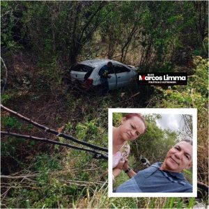 Motorista perde controle da direção de carro e desce ribanceira na MA-122, em Lima Campos