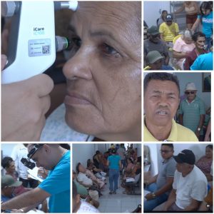 MAIS SAÚDE! Prefeitura de Peritoró realiza mutirão do Glaucoma