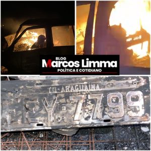 Carro pega fogo após colisão com carreta e uma pessoa morre carbonizada, em Miranda do Norte-MA