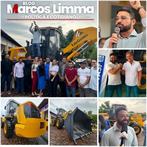 PERITORÓ – Prefeito Dr. Junior adquiri pá carregadeira com recursos de emenda do Dep. Fed. Aluísio Mendes