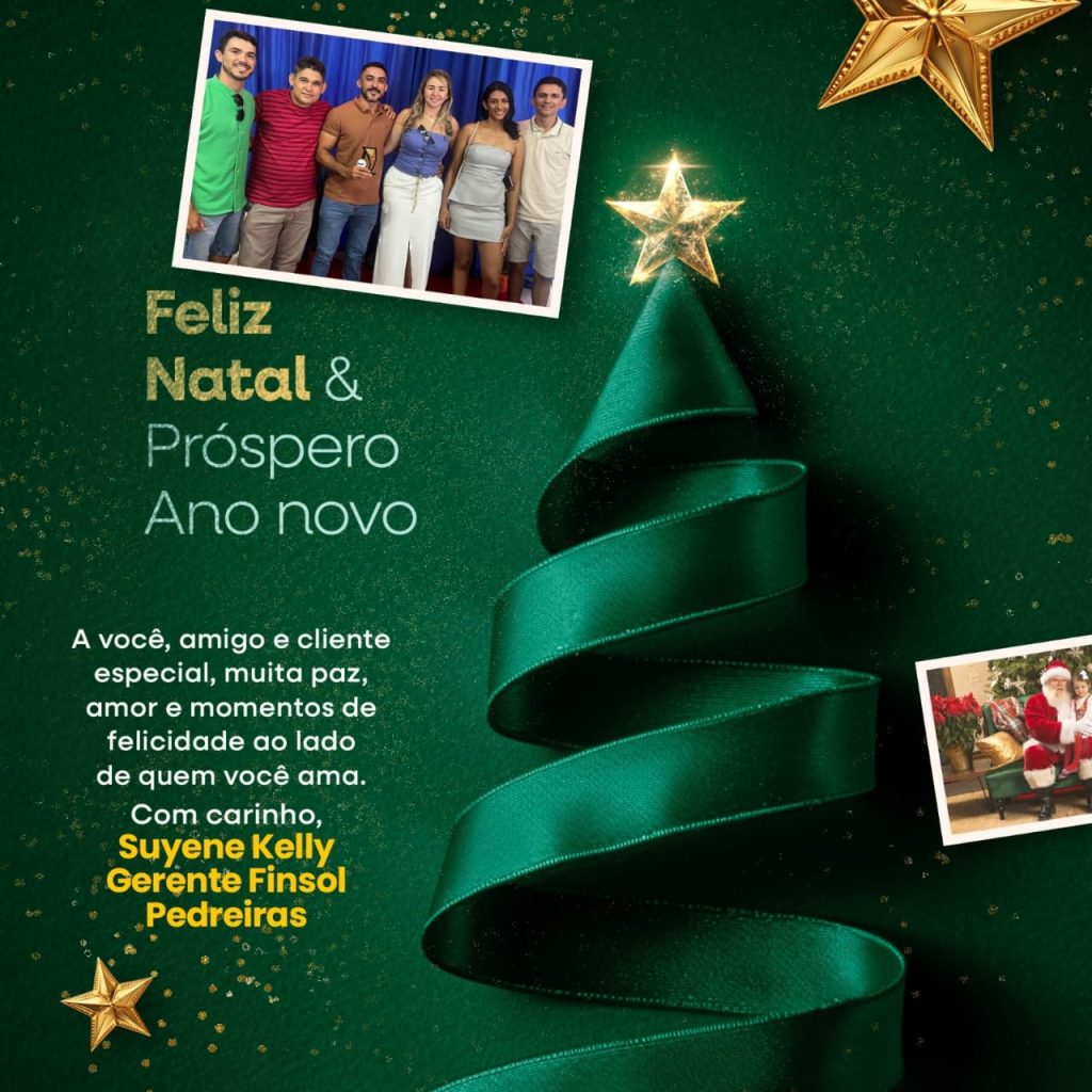 “Feliz Natal&nbsp; a todas as famílias”, é o que deseja a equipe FINSOL