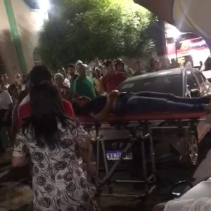 Mulher é jogada do último andar de um prédio no centro de Pedreiras