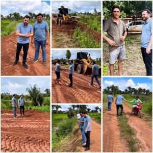 Prefeito Deibson Balé faz vistoria em obras estradas vicinais da zona rural de Trizidela do Vale