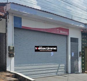 Banco Bradesco fecha agencia bancária, em Lima Campos