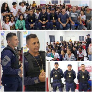 GUARDA CIVIL MUNICIPAL: ALUNOS DA U.E.ELIAS RODRIGUES EM MARIANÓPOLIS PARTICIPAM DE PALESTRA SOBRE SEGURANÇA E BOA CONDUTA NO ÂMBITO ESCOLAR.