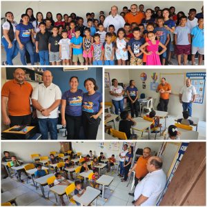 Fred Maia visita o (Projeto Criança Shalom), em Lima Campos