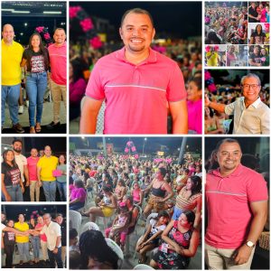 Lima Campos – Vereador e vice-presidente da Câmara Municipal Laelson, prestigia festa do Dia Internacional da Mulher