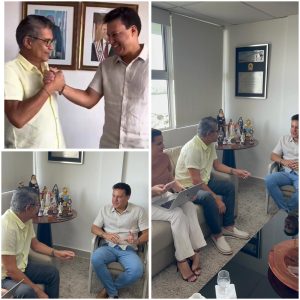 “Vem coisas boa para Lima Campos”, diz o vice-governador Felipe Camarão ao lado do prefeito Jailson Fausto