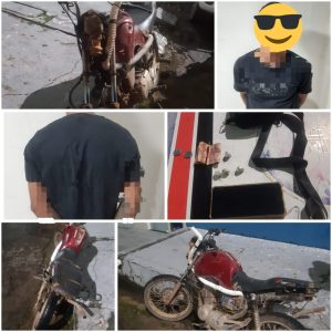 Em Lima Campos um homem foi preso por receptação, veiculo adulterado, porte de droga