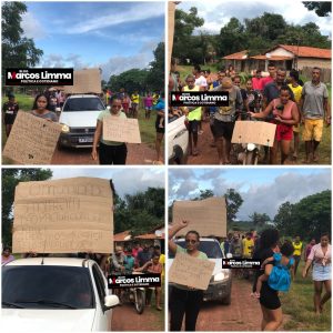 Moradores do povoado Santa Rita em Peritoró fazem manifestação e pedem justiça por homicídio na comunidade