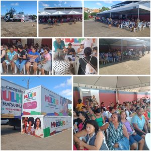 Prefeitura de Pedreiras, em parceria com o estado, recebe a Carreta da Mulher Maranhense e oferece serviços gratuitos para mulheres pedreirenses.