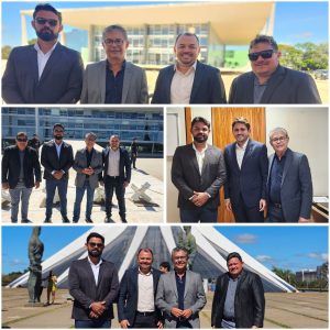 Prefeito Jailson Fausto e vereadores de Lima Campos visitam pontos históricos de Brasília durante a XXVI Marcha dos Prefeitos