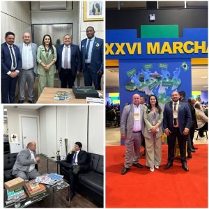 Prefeita Vanessa Maia, líder político Fred Maia e comitiva de vereadores representam Pedreiras na Marcha dos Prefeitos