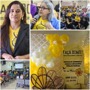 Palestra sobre Protocolo de Atendimento a Crianças e Adolescentes Vítimas de Violência é realizada em Lima Campos durante o “Faça Bonito”