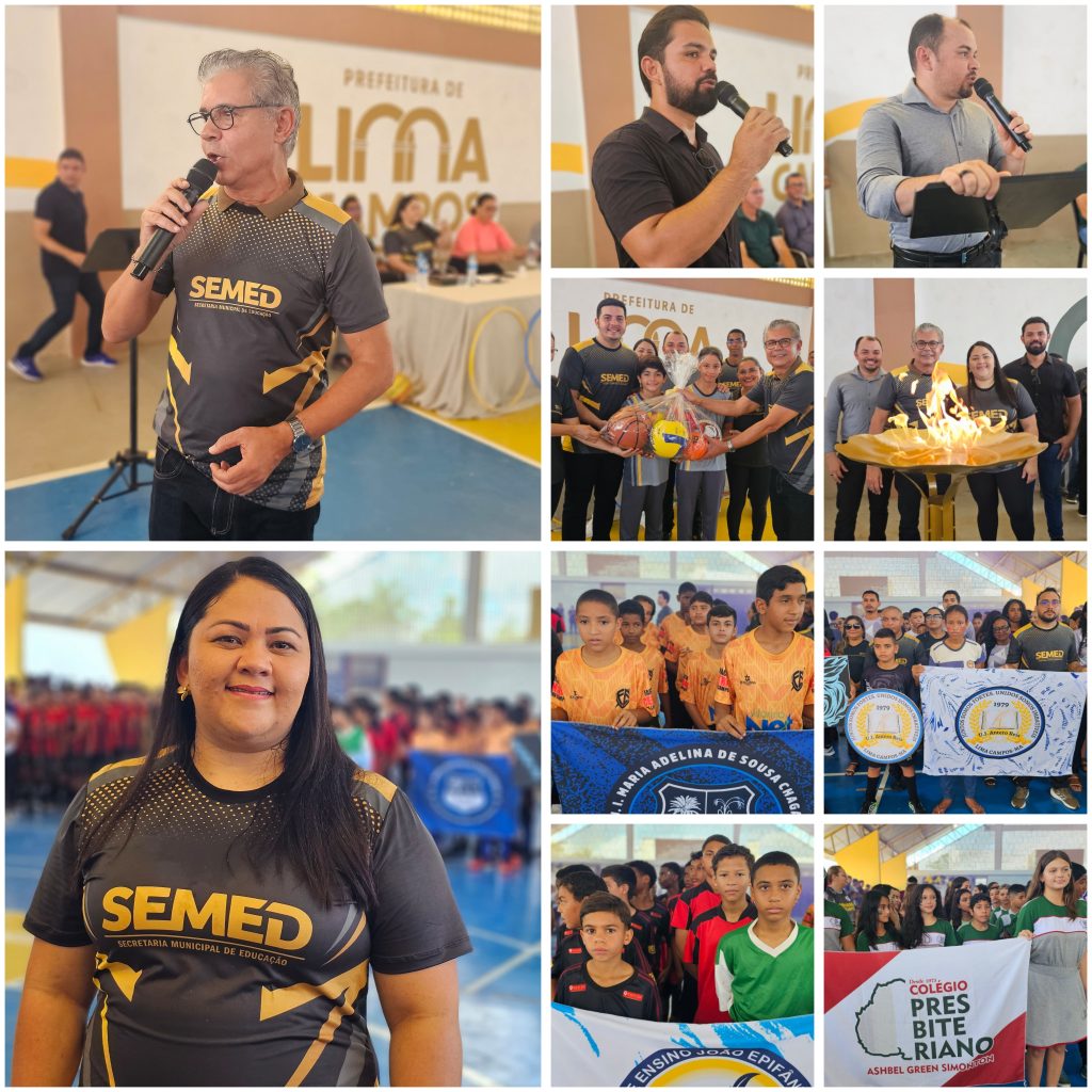 Cerimônia de abertura dos JELC’s 2025 reúne alunos, autoridades e comunidade em Lima Campos