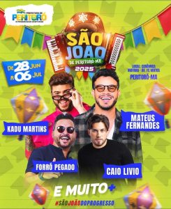 Vem ai, o São João de Peritoró de 28 de junho a 6 de julho!