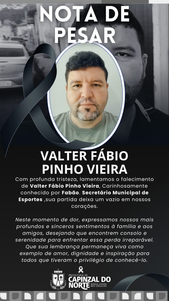 Morre (Fabão) secretário de esporte de Capinzal do Norte