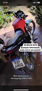 Moto é furtada durante festa de cavalgada em Lima Campos