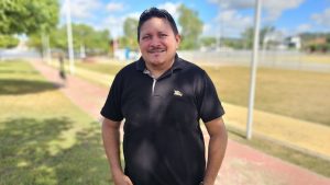 Vereador Canídia acompanha obras de reforma da quadra poliesportiva da Praça da Família em Lima Campos