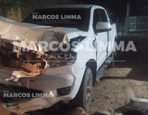 Lima Campos : Veículo colide contra um animal na MA-122 na Parada do Bom Jesus