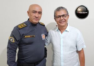 Prefeito Jailson Fausto se reúne com novo comandante da Polícia Militar para tratar de Segurança Pública em Lima Campos