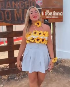 Paulinha Moraes manda um alô para todos do Maranhão, em especial Lima Campos