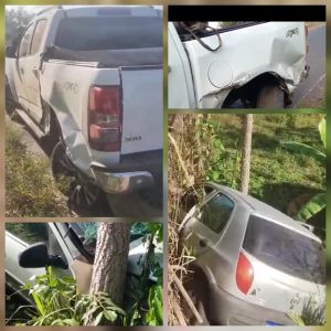 Acidente entre dois carros é registrado na MA-122; um condutor permanece hospitalizado