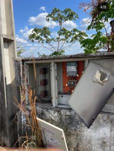 Ladrões destroem transformador das comportas da Barragem do Rio Flores