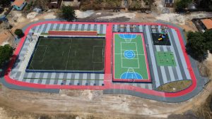 PEDREIRAS – INICIADA OBRA DE EXECUÇÃO DA ARENINHA ESPORTIVA DO BAIRRO MUTIRÃO.