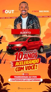 GRANDE BINGO PREMIADO DO SUPERMERCADO SATURNINO 10 ANOS ACELERENDO COM VOCE!