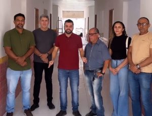 Prefeito Deibson Balé visita obras do Complexo Educacional da Baixada em Trizidela do Vale