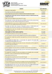 Prefeitura de Lima Campos prorroga inscrições e altera cronograma de concurso público