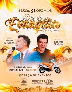 CONFIRMADO! Pr. Marco Feliciano estará na Festa do Dia do Evangélico em Lima Campos