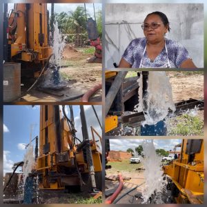 Concluída perfuração de poço artesiano no povoado Pau D’Arco zona rural de Pedreiras.