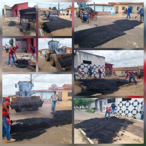 Operação tapa-buracos segue avançando, desta vez no bairro do Diogo