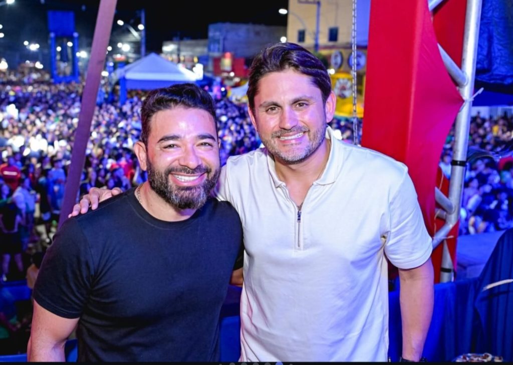 Juscelino Filho ao lado do prefeito Dr. Junior garante mais obras para Peritoró durante comemoração histórica